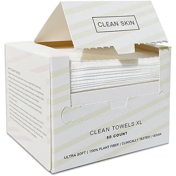 NALACAL DISPOSABLE FACE TOWELS, COTTON BEAUTY CLEANSING TOWELS, COTTON PADS FACE TOWEL FOR MAKEUP AND CLEAN SKIN, SOFT AND THICK DRY WIPES 50 SHEETS/BOX - Image 1